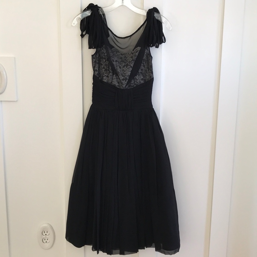 Vintage black chiffon dress🍒